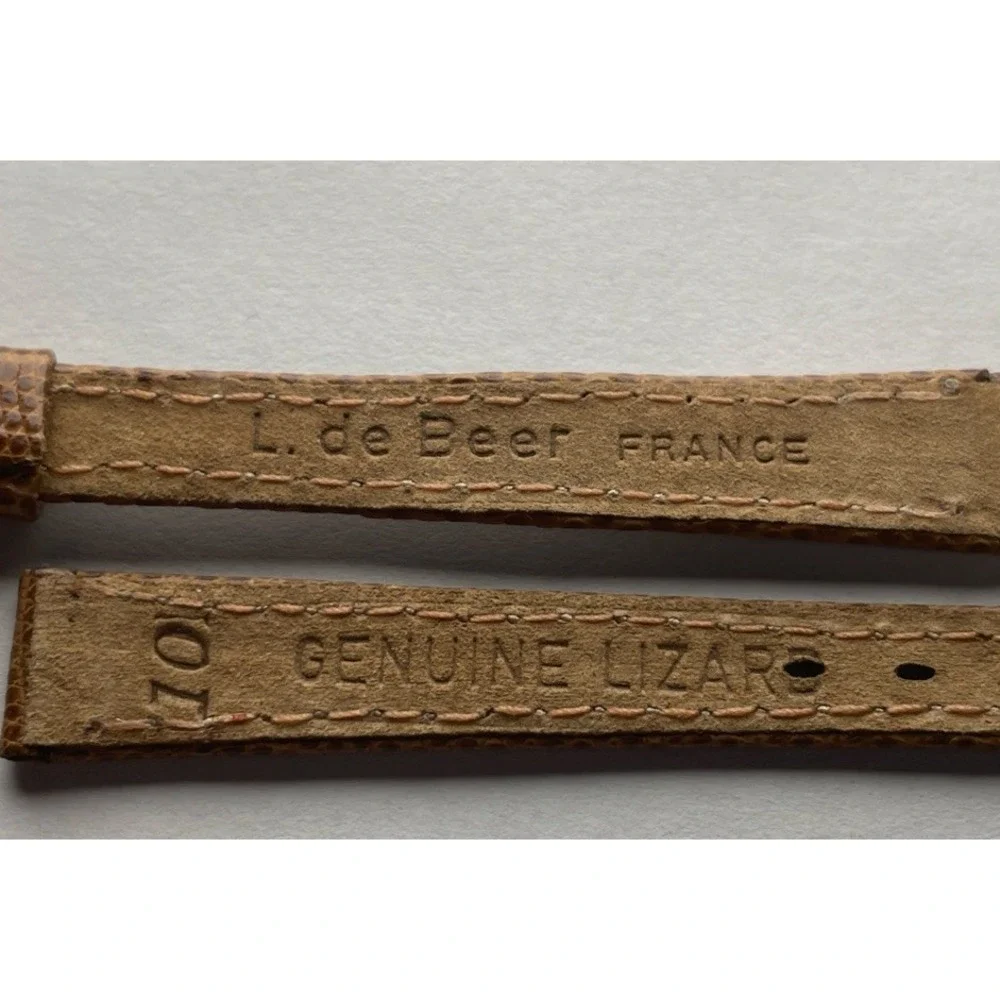 10mm Debeer Genuine Lizard‎ Watch Band Brown